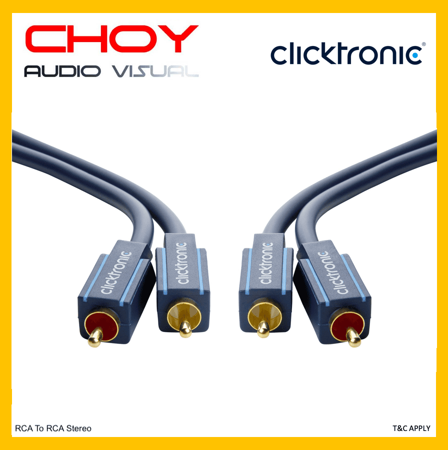 2,00m Clicktronic Casual Cinch Stereo Kabel 2,0m 2m 