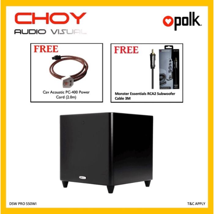 Polk Audio DSW PRO 550 10" Inch Powered Subwoofer