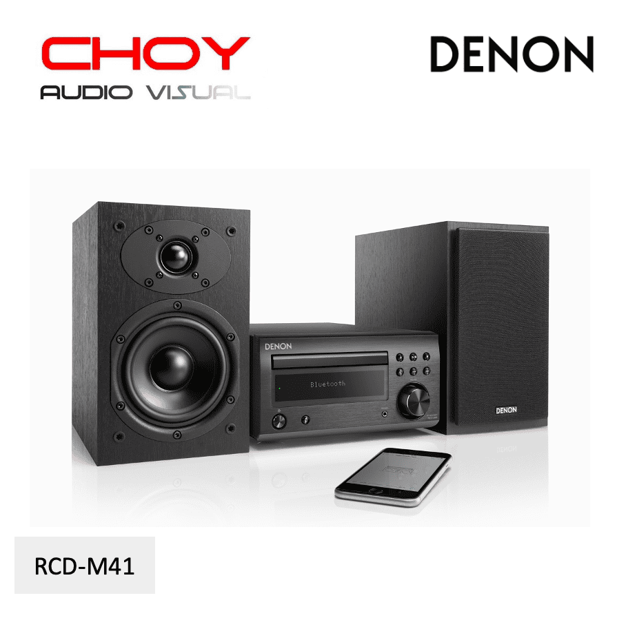 Denon RCDM41 Hifi Mini System With CD / Bluetooth And FM/AM Radio