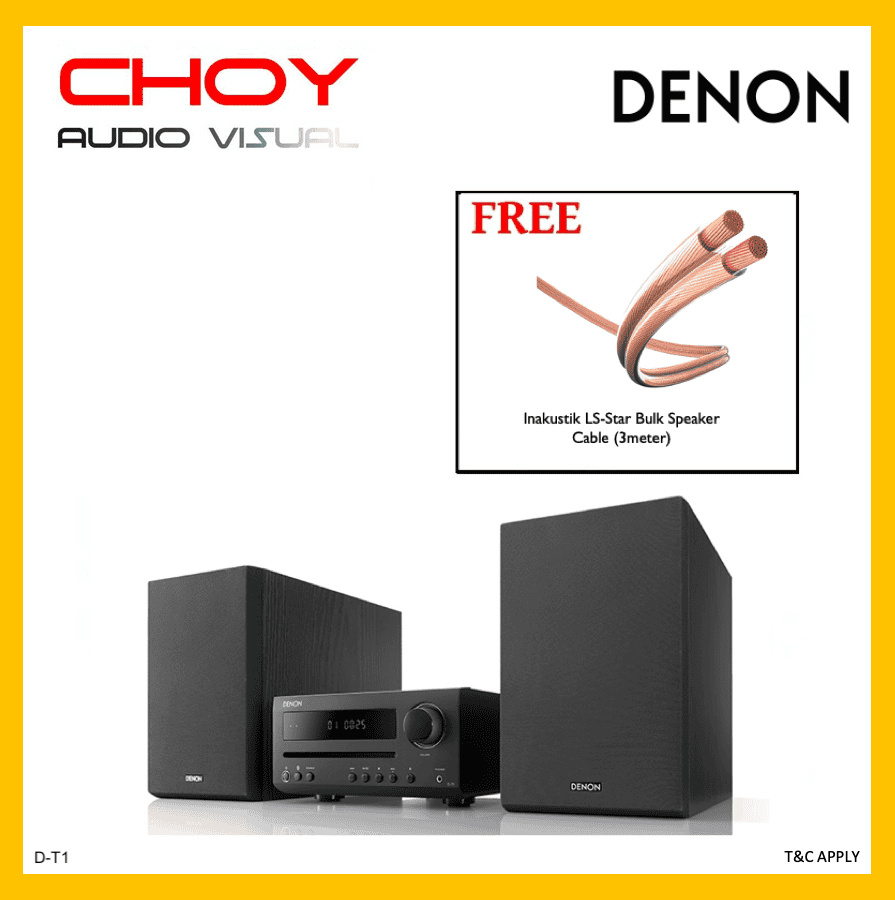 Denon D T1 Hi Fi Mini System With Cd And Bluetooth Choy Audio Visual