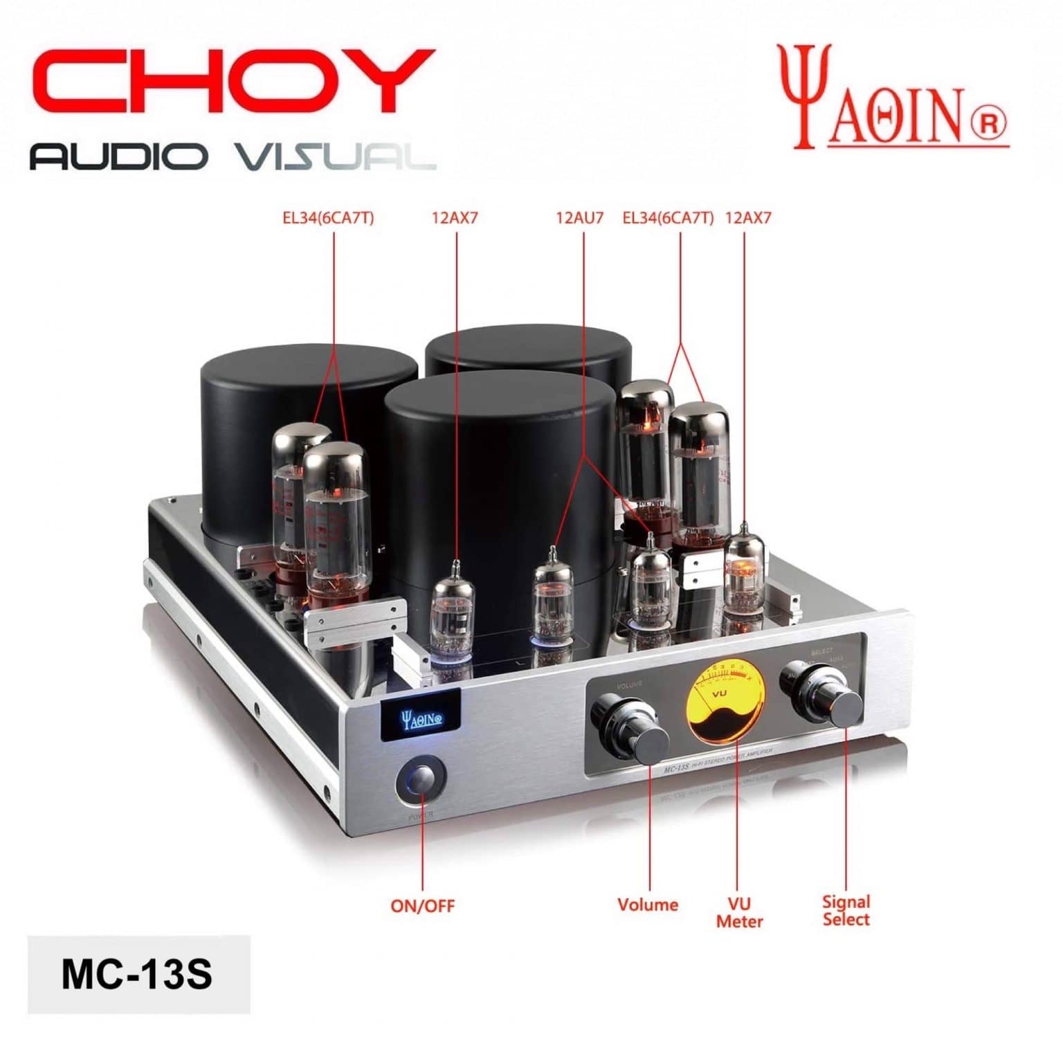 YAQIN MC-13S 6CA7-T Class A Vacuum Tube Push-Pull Hifi Integrated ...