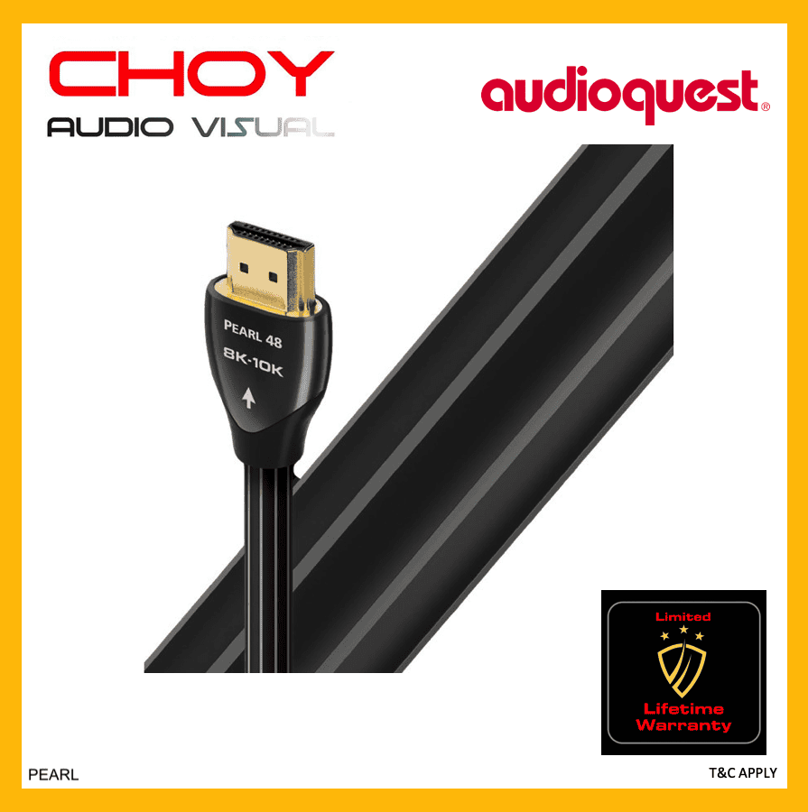 Audioquest Pearl 48 - Câble HDMI 2.1 4K, 8K & 10K - 0,6m / 1m / 1