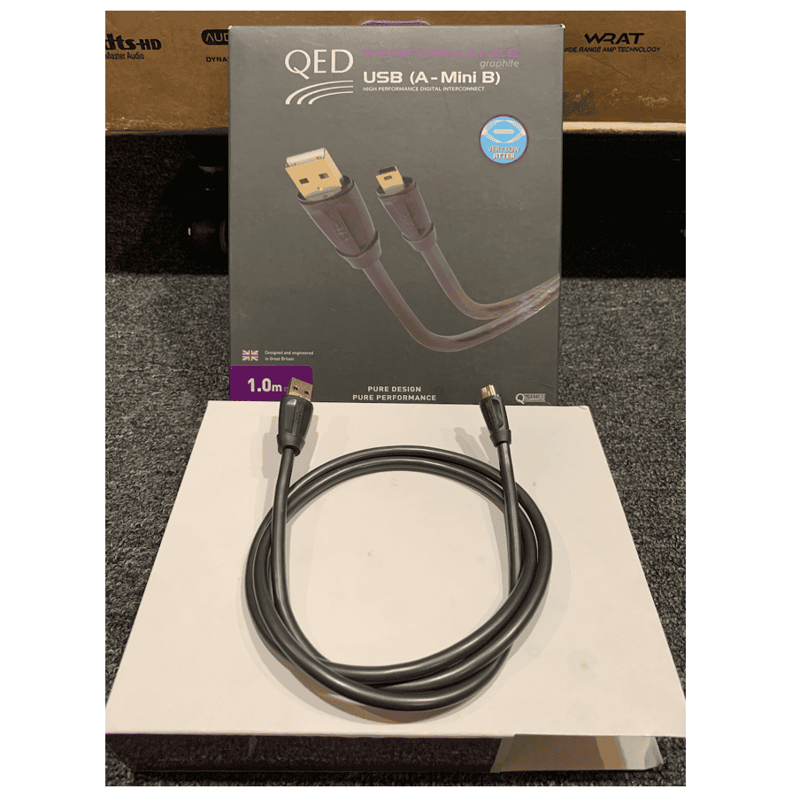 QED USB A – Mini B USB Cable 1meter (Used) - Audio