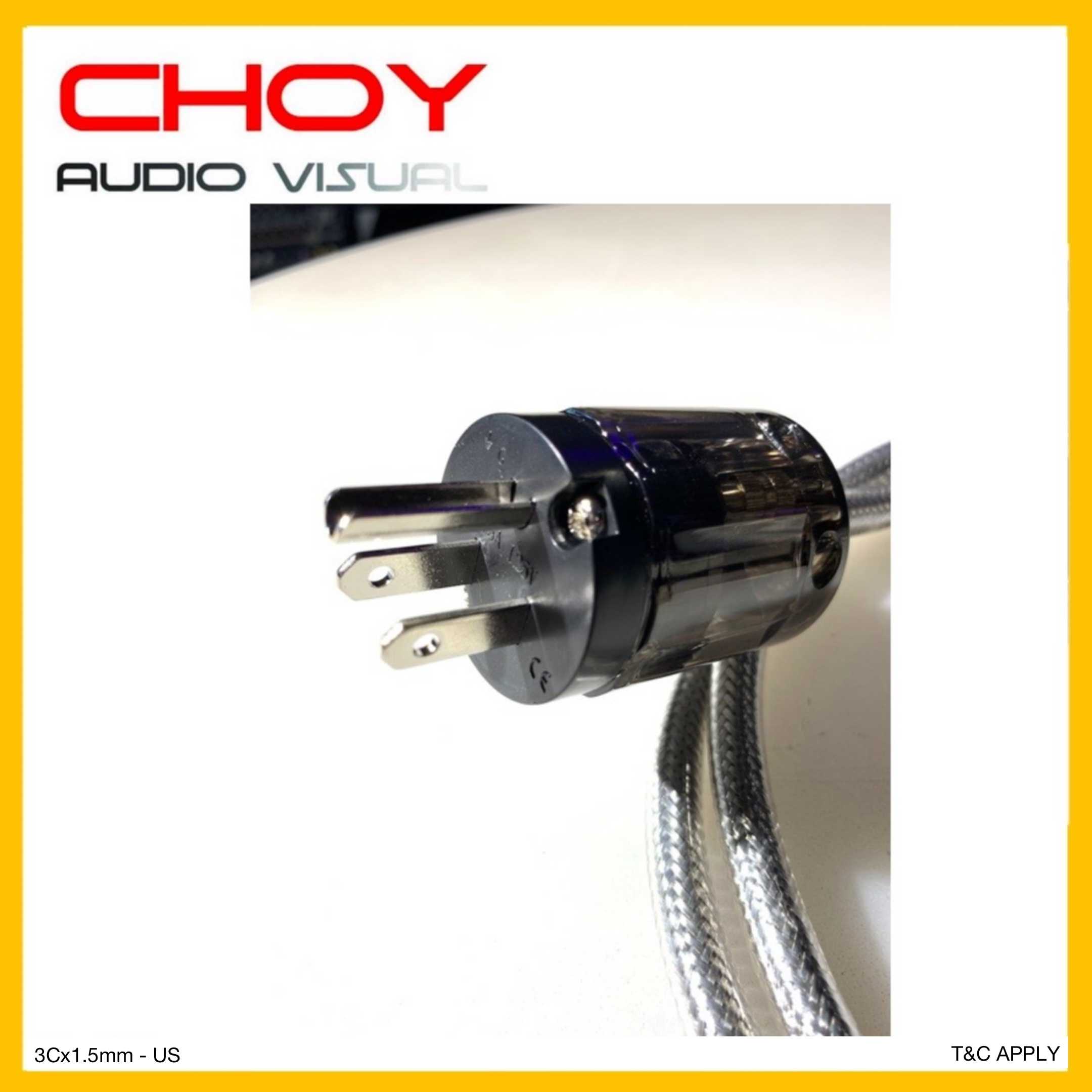 Lapp Cabel 110CY 3Cx1.5mm Power Cord + OYAIDE P-004 US Power Plug + OYAIDE  C-004 IEC Connector - Choy Audio Visual