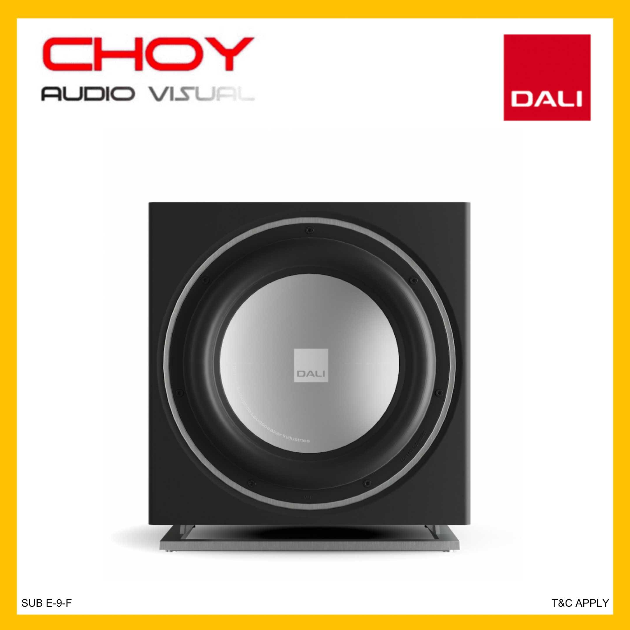 Dali Sub E9F 9″ Powered Subwoofer + Free Gift Choy Audio Visual